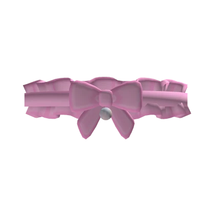 Christmas Pink Cute Choker w/ Bow