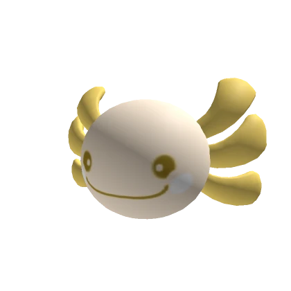 Yellow Axolotl Head