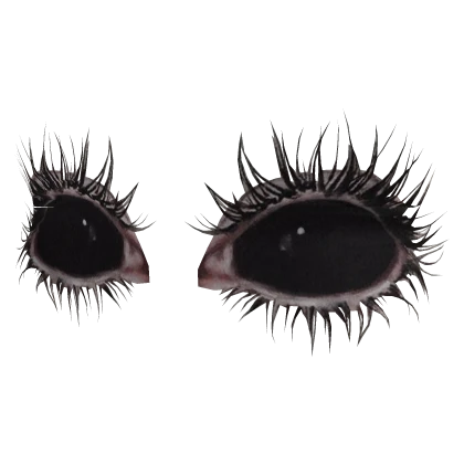 horrifying black eyes