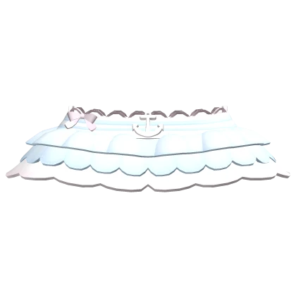 3.0 Cute Sailor Ruffled Skirt in Blue