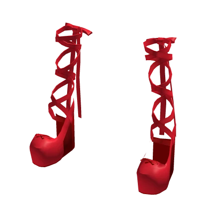 Christmas Ribbon Heels