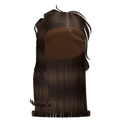 Y2K Half Up Half Down in Brown