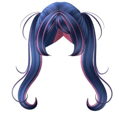 ♡ (FREE) : Long Sweet Windy Pigtails in Twilight