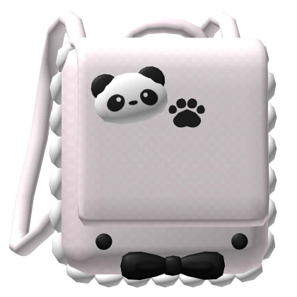 ୨୧ cutecore kawaii panda pet backpack - pink