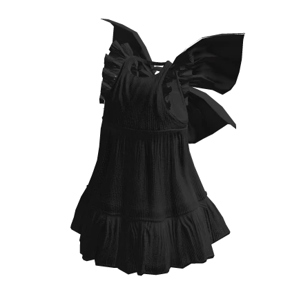 Cute Pretty Black Ribbon Dress