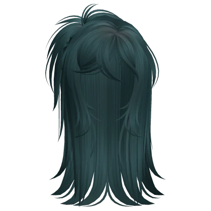 Scene Wispy Spikey Ponytail (Teal)