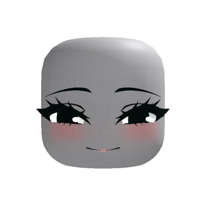 Chibi Cute Relaxed Smiling Face w/ Animated Hair