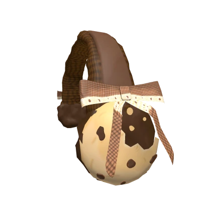 igari mori kei choco cookie brown earmuffs w bow