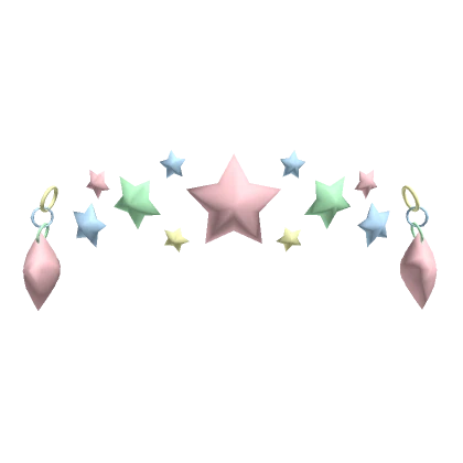 Pastel Rainbow Star Earrings