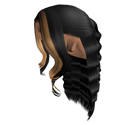 Half Up Half Down Crimps [Black&Blonde]