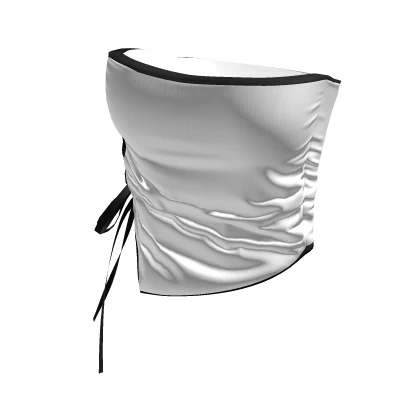 White Black Crop Top