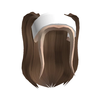 Aesthetic Girl With Headband in Brown & Blonde