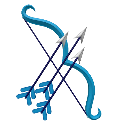 Blue Bow & Arrow