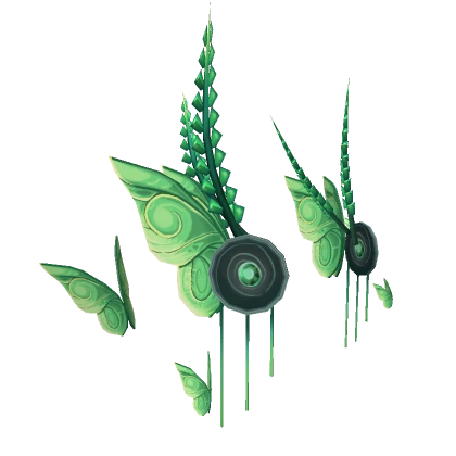 Emerald Butterfly Headpiece