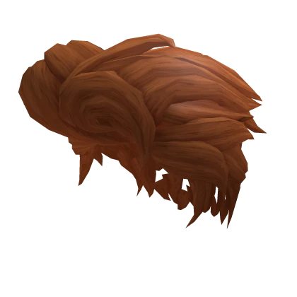 Ginger Messy Slicked Back Hair