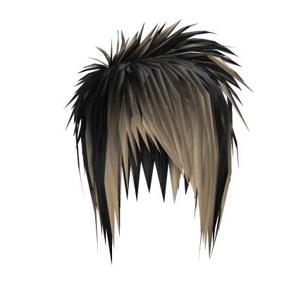 Spiky Messy Scene Emo Hair (Blonde/Black)