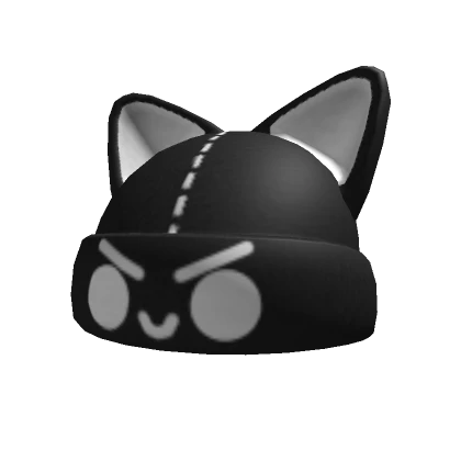 Evil Neko Beanie (Black)