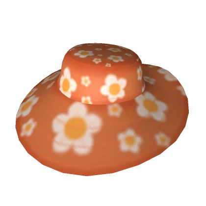 Orange Floral SunHat