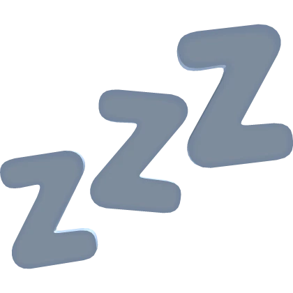 cute blue sleepy zzz