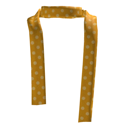 𖹭 cute orange igari polka dot skinny scarf
