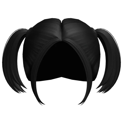 Baby Child High Punk Pigtails in Black