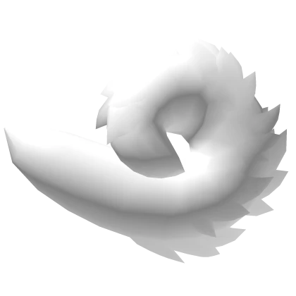 White Fluffy Dog Tail