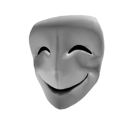 Jolly Comedy Mask (White)