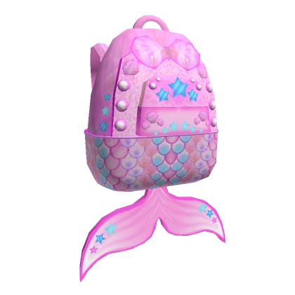 Seashell Pink Mermaid Backpack