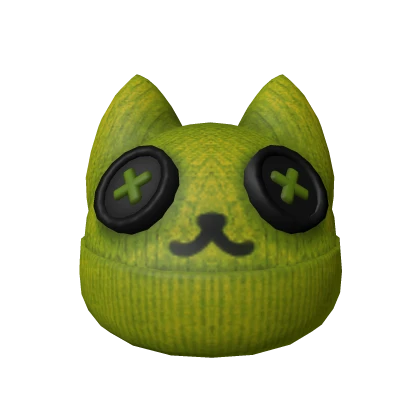 Green Kitty Beanie 2.0