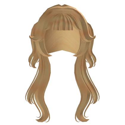 (Boosters) Fairy Light Yellow Misa Pigtails Hair