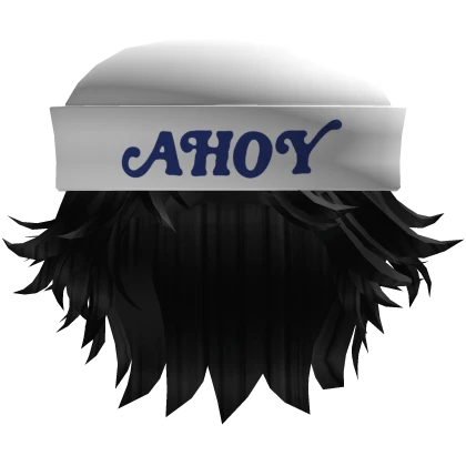 Ahoy Stranger Things Hat w/ Messy Curly Hair