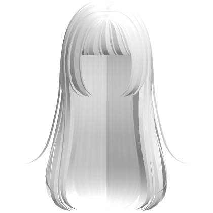♡ : white hime cut long hair