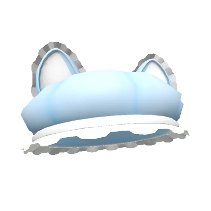 Cute Ruffled Cat Beret (Baby Blue)