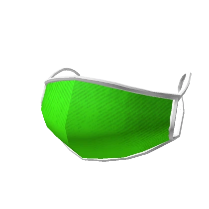 Lime Green Fabric Mask