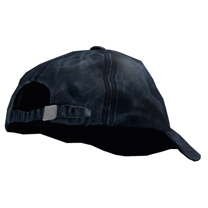 Dark Blue Denim Backwards Grunge Cap