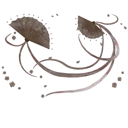 Pink Flowery Traditional Fans Fantasy Aura