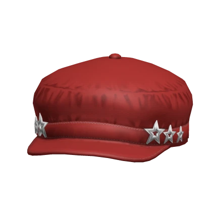Y2K Beret Cap Red