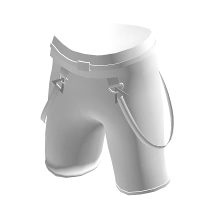 ❄ White Emo Shorts