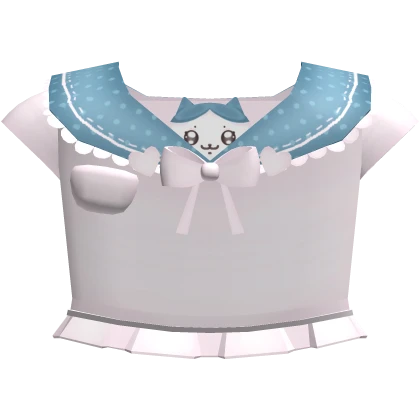 🤍 kawaii n sweet cat school uniform top pink