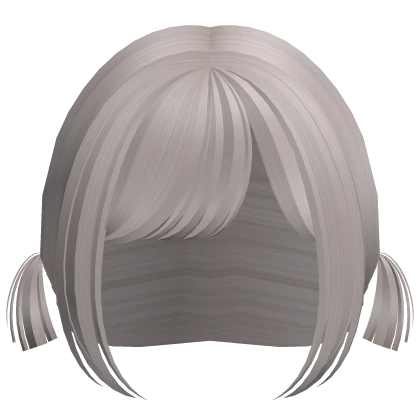 ♡ ꒰ low silver mini baby doll pigtails꒱