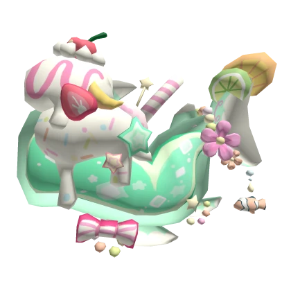 Green Melon Cream Soda Shark Tail