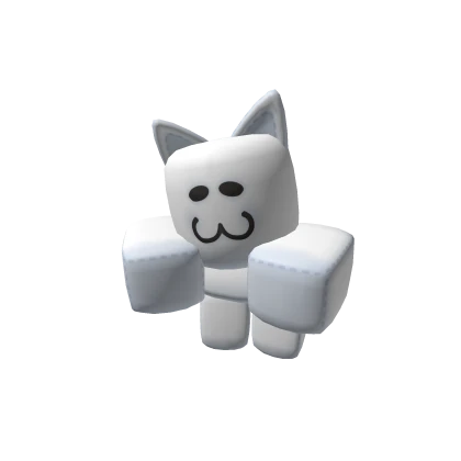 Classic Cat Plush Shoulder Pal - White (Right)