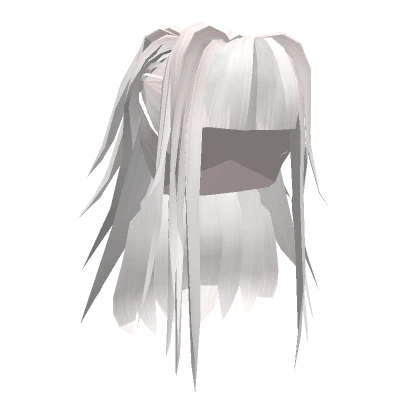 Long Spiky White Hair