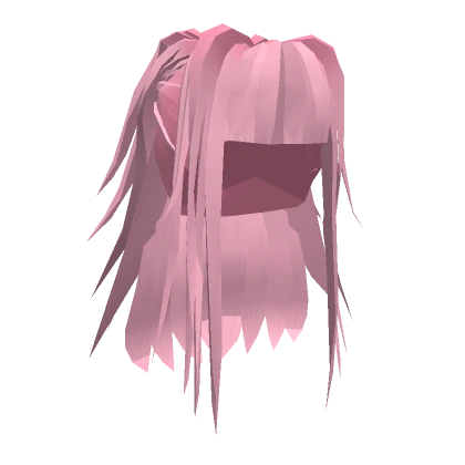 Long Spiky Pink Hair