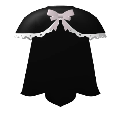 ♡ Black & Pink Celestial Laced Cloak