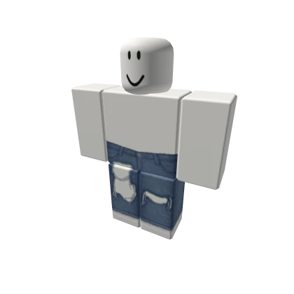 dark blue ripped cut off jeans w white sneaks