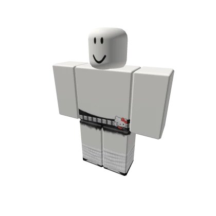 gyaru grunge hello kitty belt & warmers