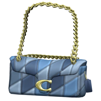 Coach Quilted Shoulder Bag Denim