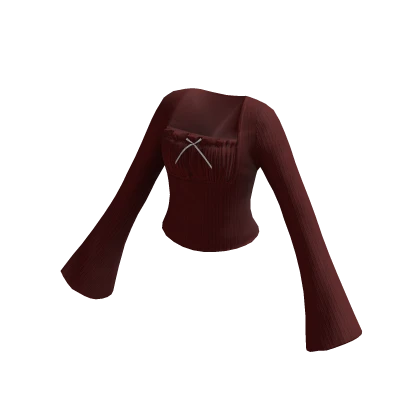 Fairy Bell Sleeve Top (Red)