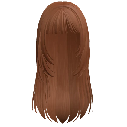 messy layered butterfly cut (ginger)